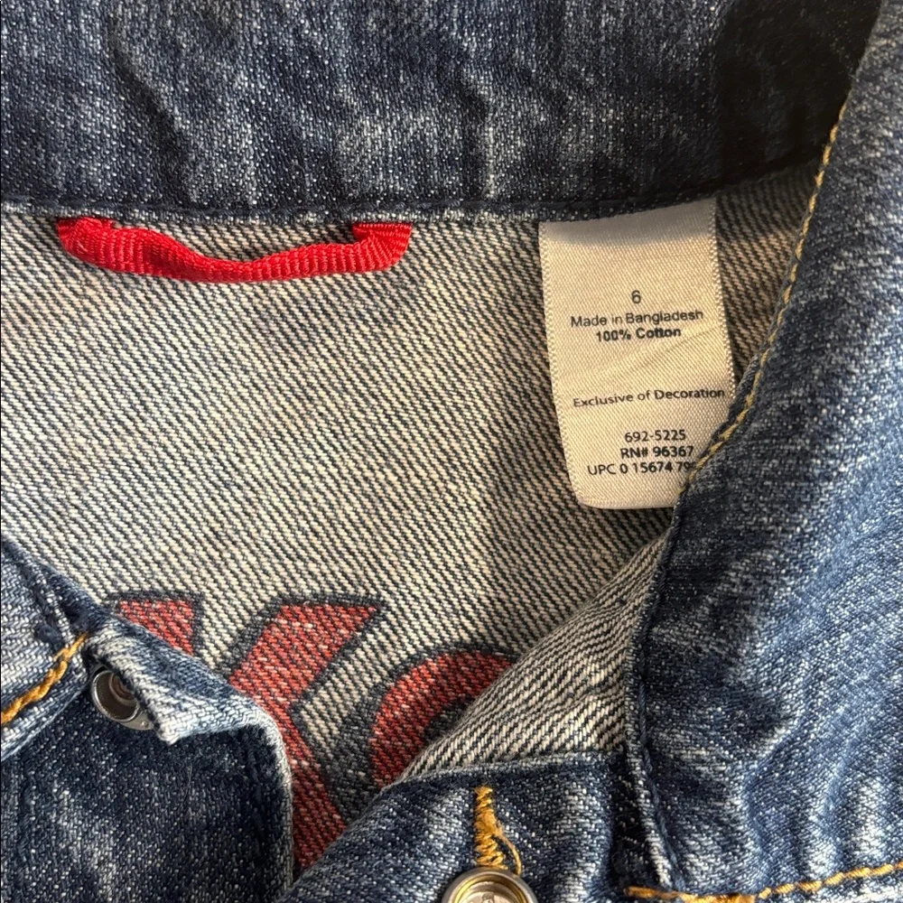 Classic OshKosh B’gosh Kids Blue Denim Jacket Sz 6